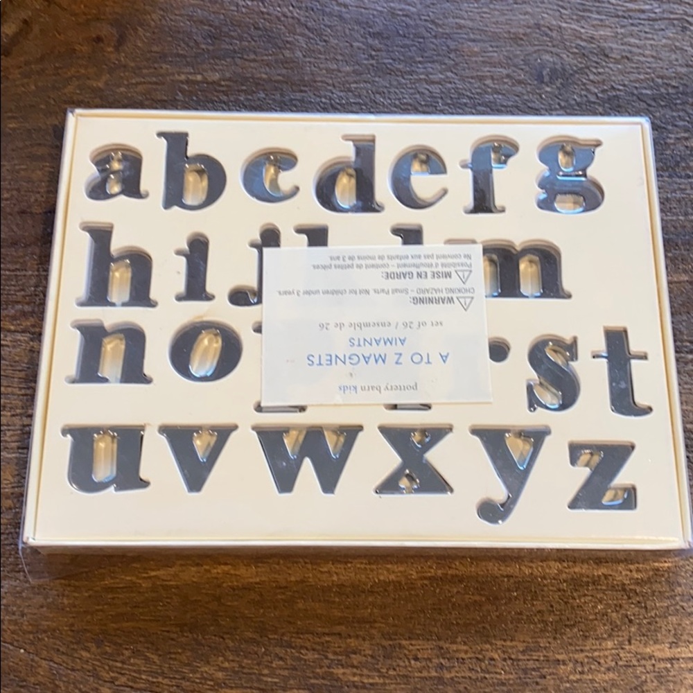 Pottery Barn A-Z Magnets